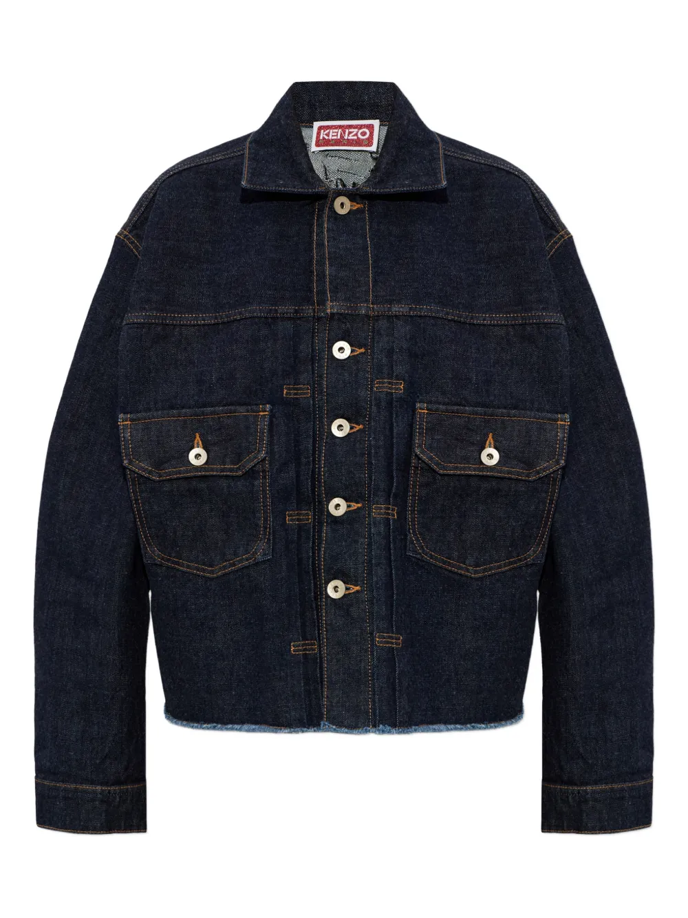 Kenzo button embellished jacket - Blu