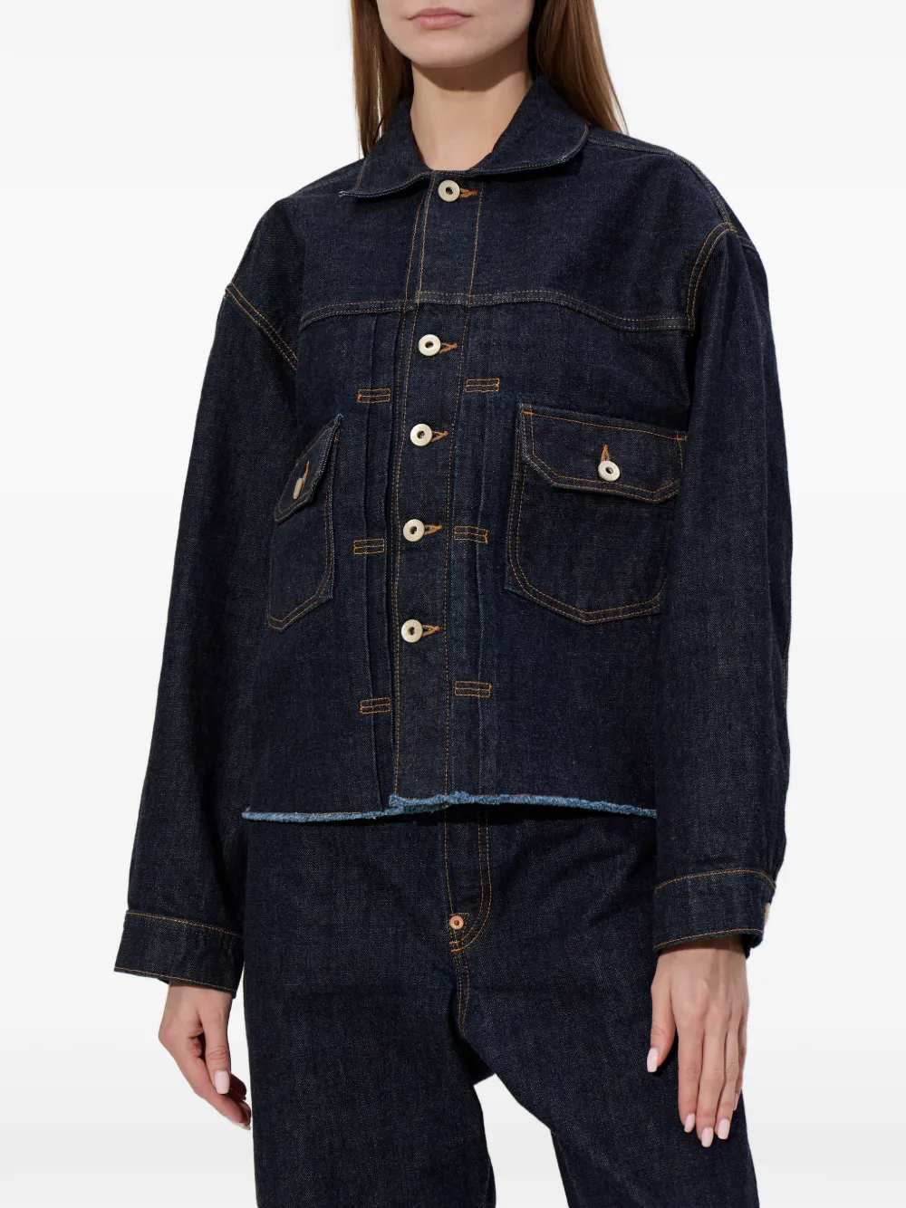  Kenzo Button Embellished Jacket - Blue 