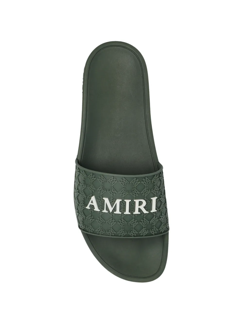AMIRI logo-detail slides Groen