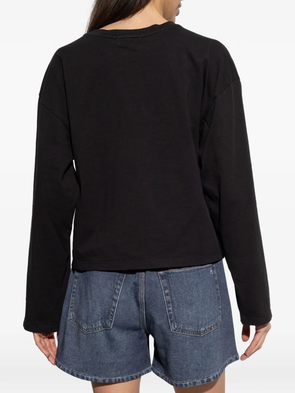 rag & bone T-shirt met lange mouwen Zwart