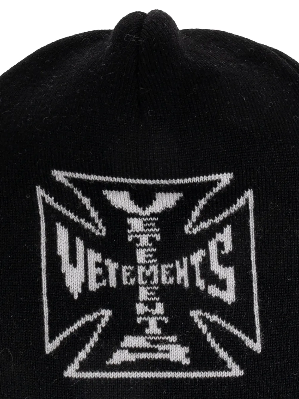 VETEMENTS Muts met logodetail Zwart