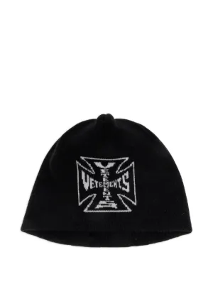 VETEMENTS ロゴ キャップ | ブラック | FARFETCH JP