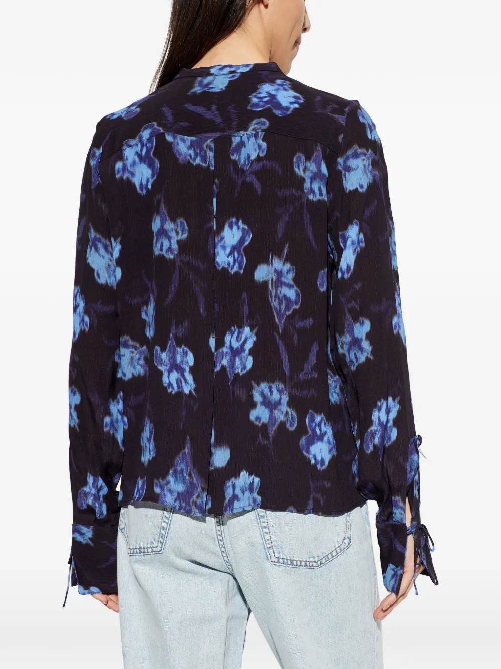 rag & bone Shirt met bloemenprint Zwart