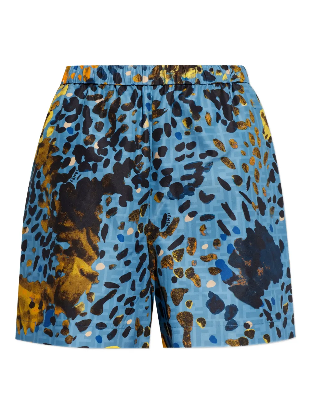 FENDI Shorts con vita elasticizzata - Blu