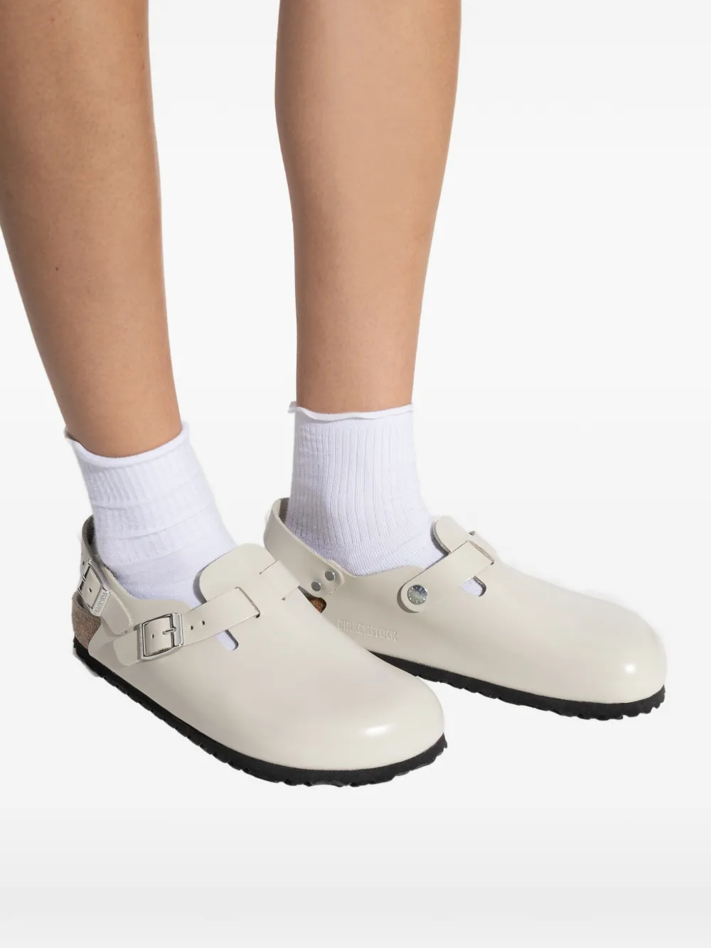 Birkenstock Tokio buckle leather sandals Beige