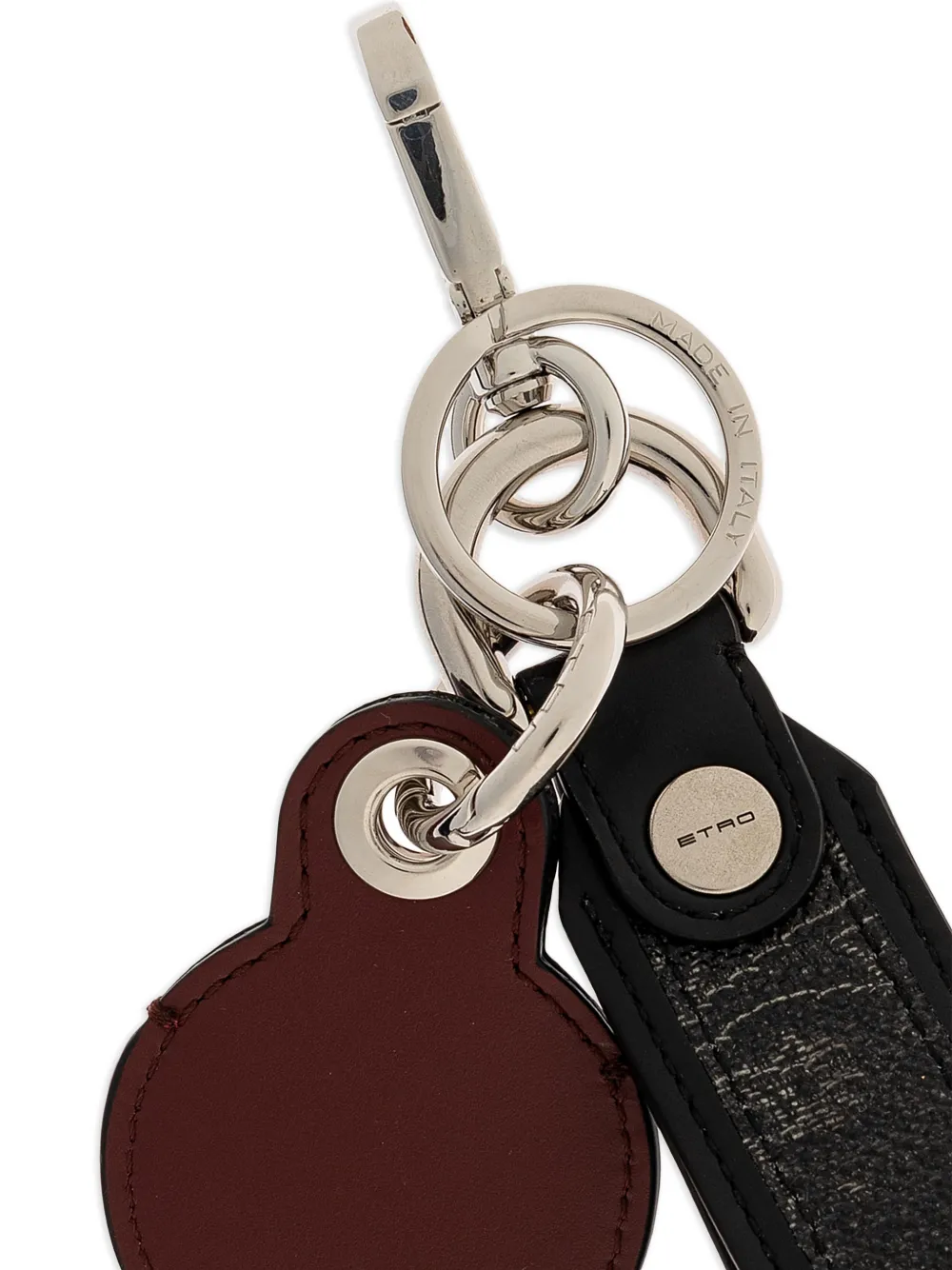 ETRO Sleutelhanger met logo Zwart