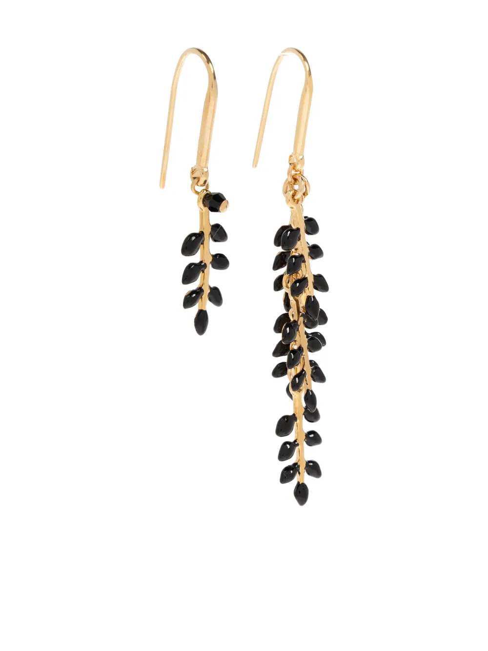 ISABEL MARANT leaf drop earrings - Oro