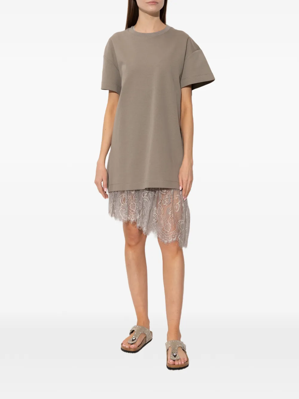 Birkenstock Gizeh Rivet sandalen met studs Grijs