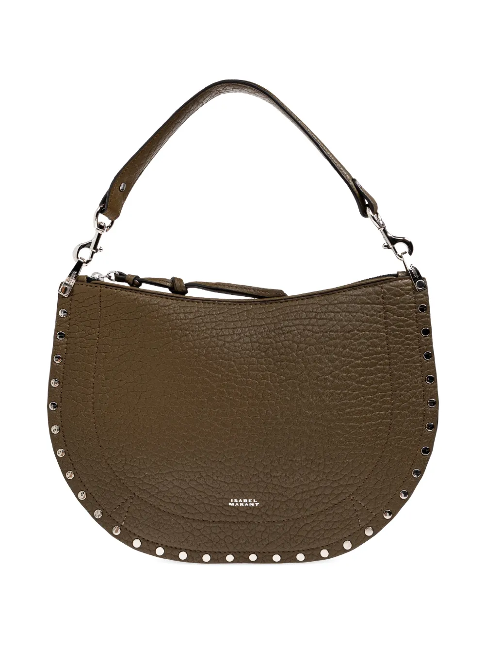 ISABEL MARANT Oskan studded shoulder bag - Verde