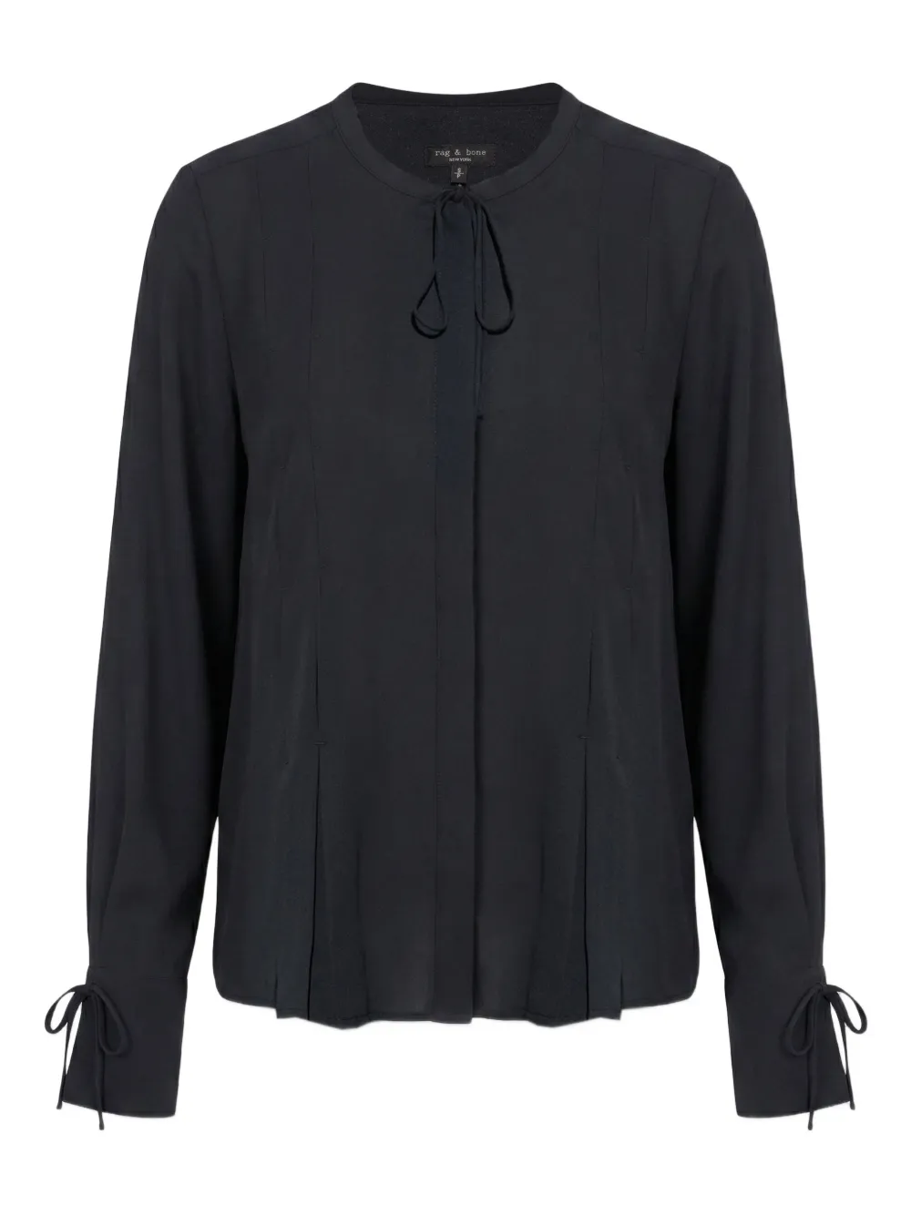 rag & bone Arden pleated blouse | Black | Image 1