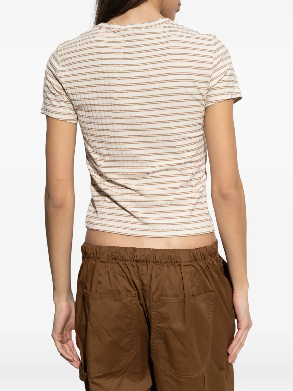 rag & bone Luca gestreept T-shirt met korte mouwen Wit