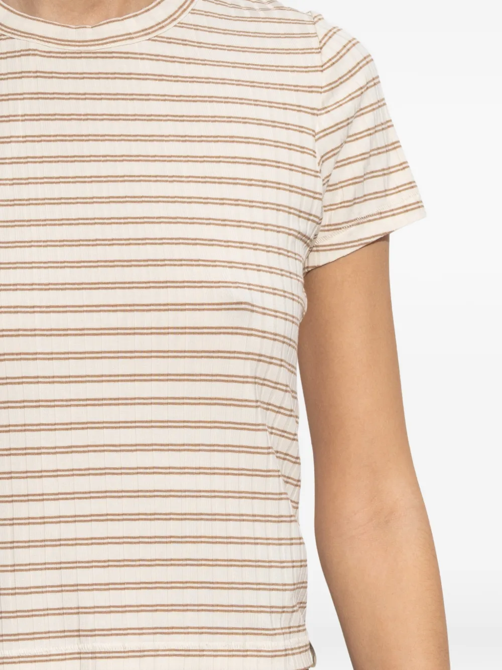 rag & bone Luca gestreept T-shirt met korte mouwen Wit