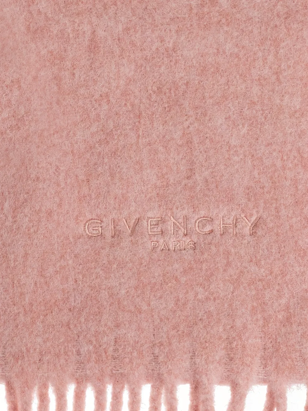  Givenchy Bufanda Con Logo Y Flecos - Rosa 