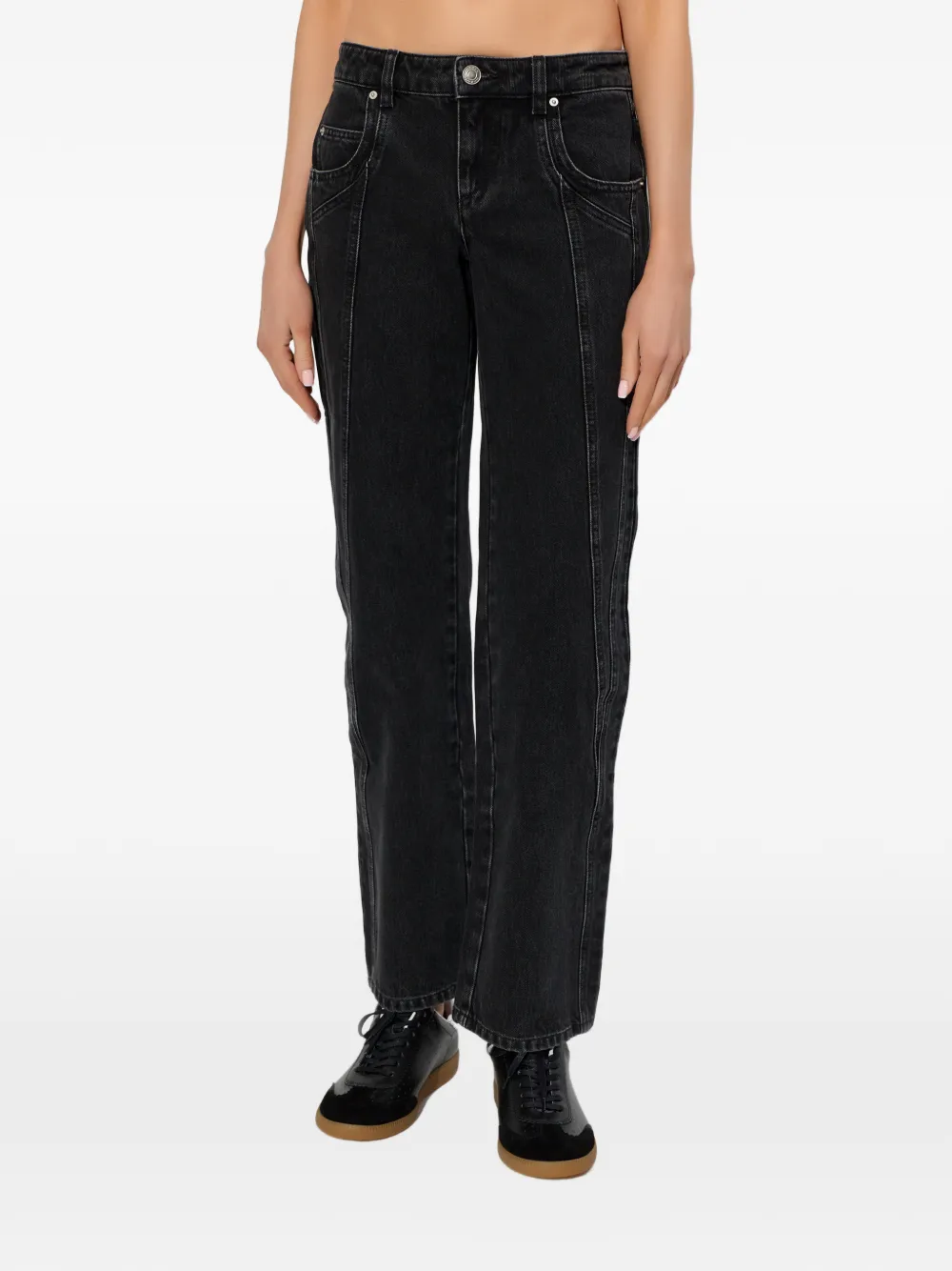  Marant étoile Jaylis Seam Trousers - Black 