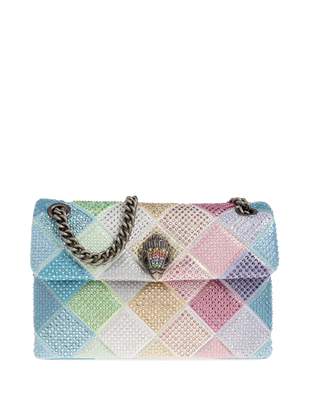 Kurt Geiger London Borsa a spalla Kensington media con decorazione - Blu