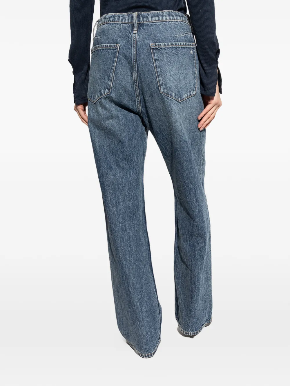 rag & bone Phoebe jeans met trekkoord Blauw