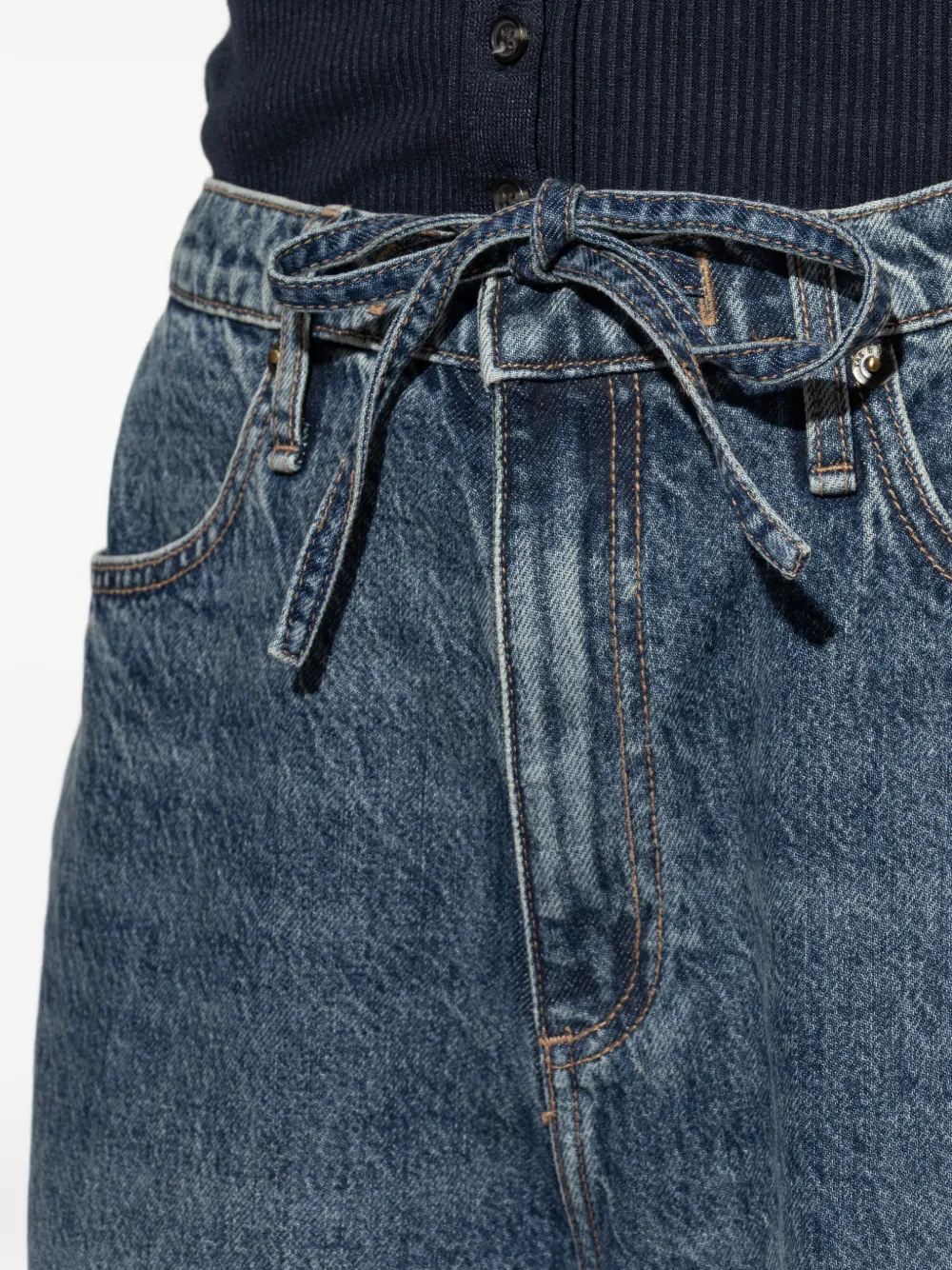 rag & bone Phoebe jeans met trekkoord Blauw