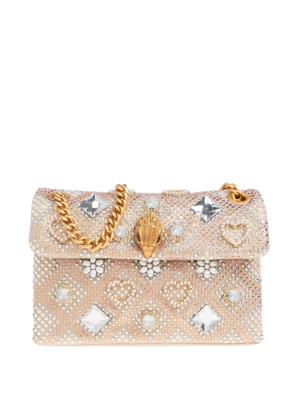 Kurt Geiger London Kensington Jewel chain cross body bag - Neutrals