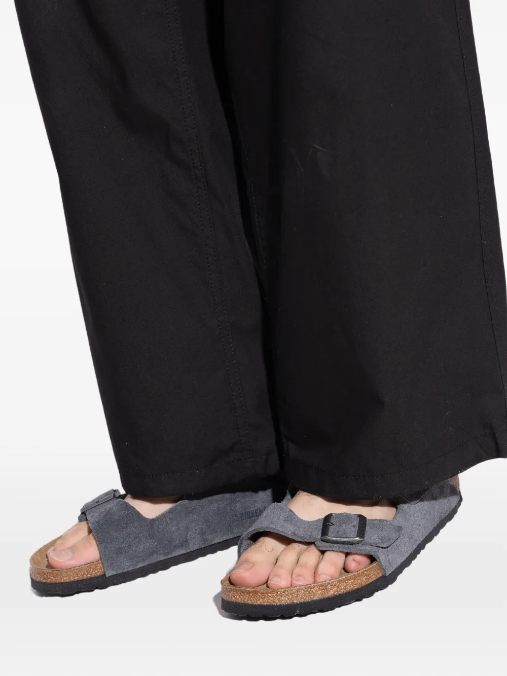 Birkenstock Arizona suède sandalen Grijs