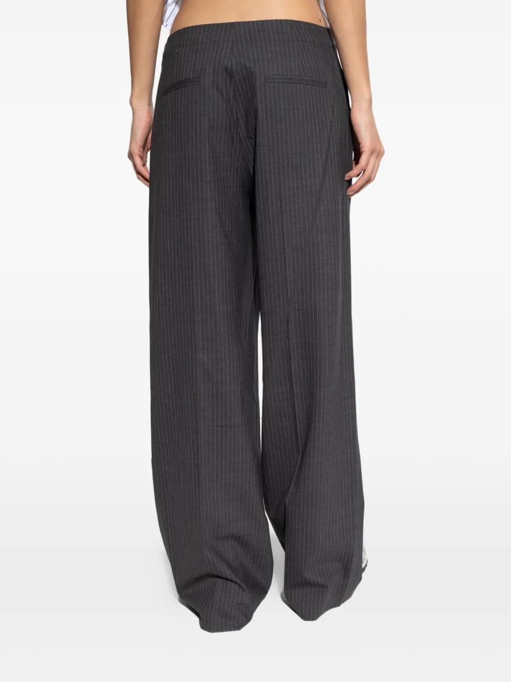 rag & bone Broek met krijtstreep Grijs