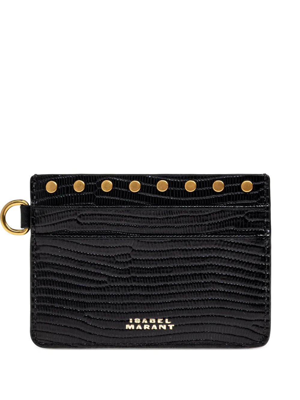 Isabel Marant Studded Card Holder In Black