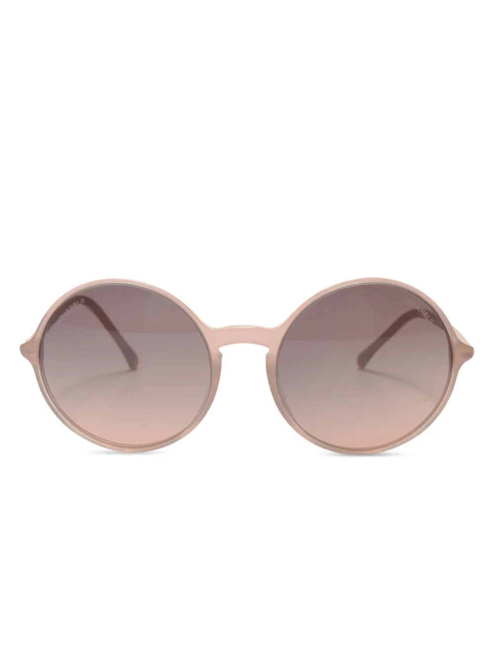 CHANEL Pre-Owned Occhiali da sole tondi CC Mark anni 2000 - Toni neutri