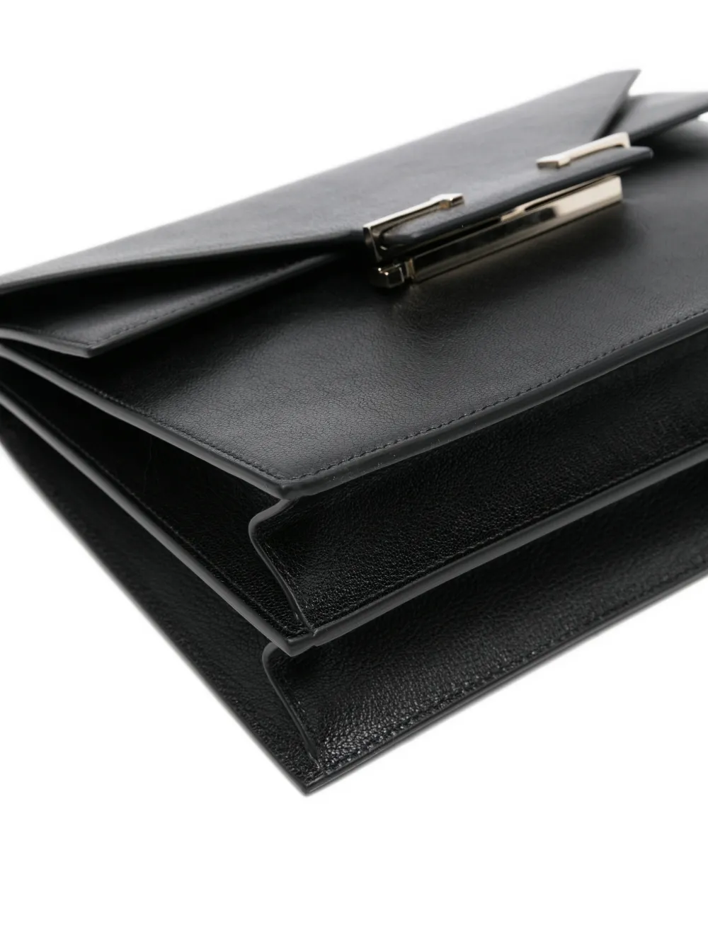 TOM FORD Clutch met logoplakkaat Zwart