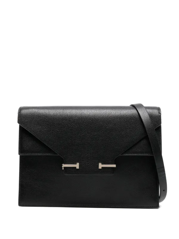 Tom Ford Supple Grain Leather Aube Shoulder Bag in Black