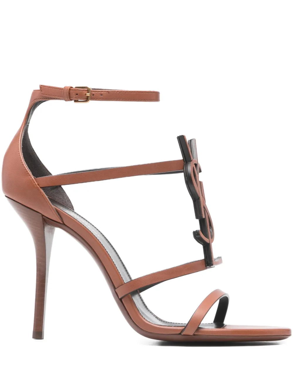 Saint Laurent Pre-Owned Casandra Sandalen 100mm - Braun