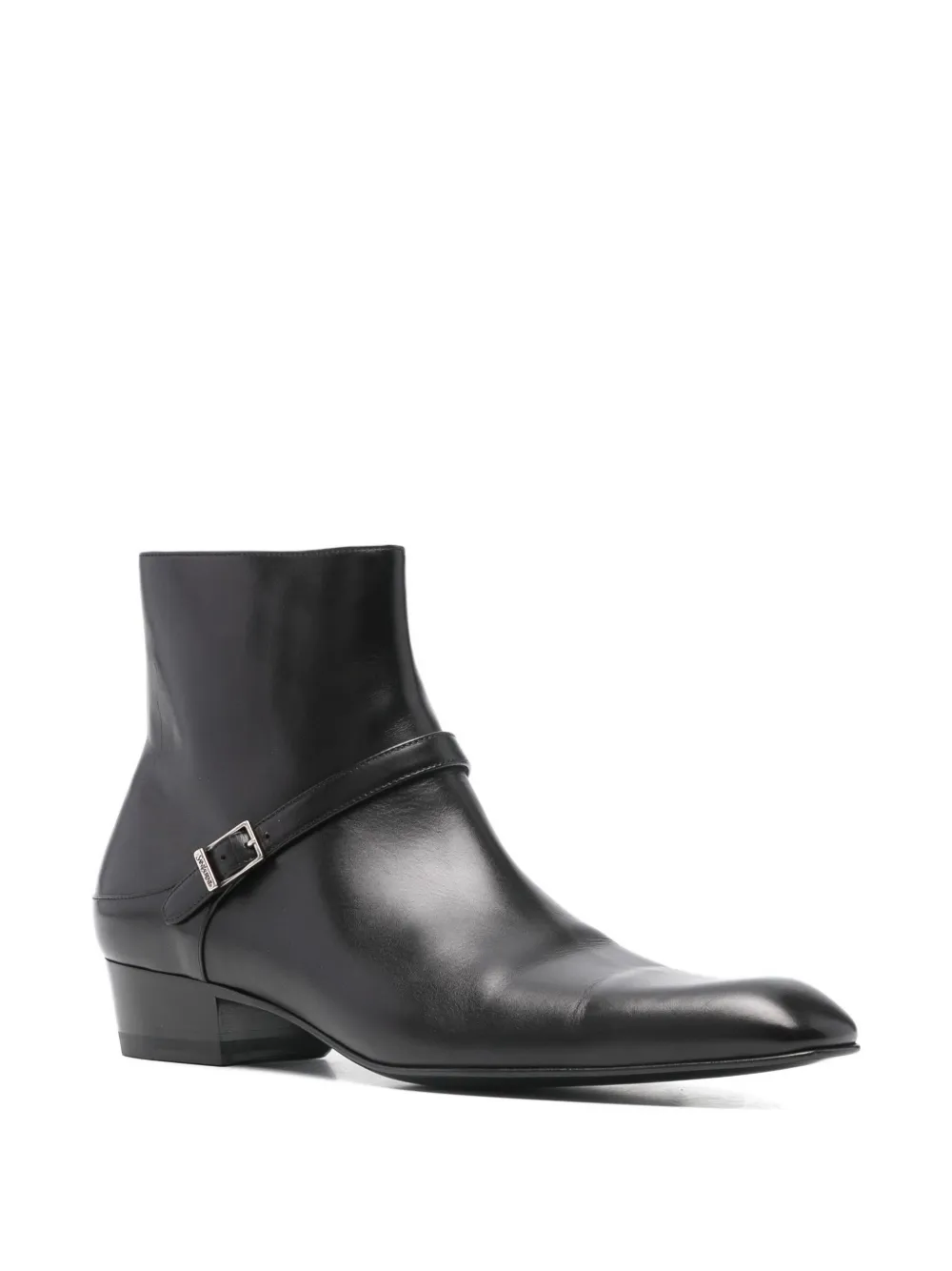Saint Laurent Pre-Owned buckle-detail ankle boots | Image 2