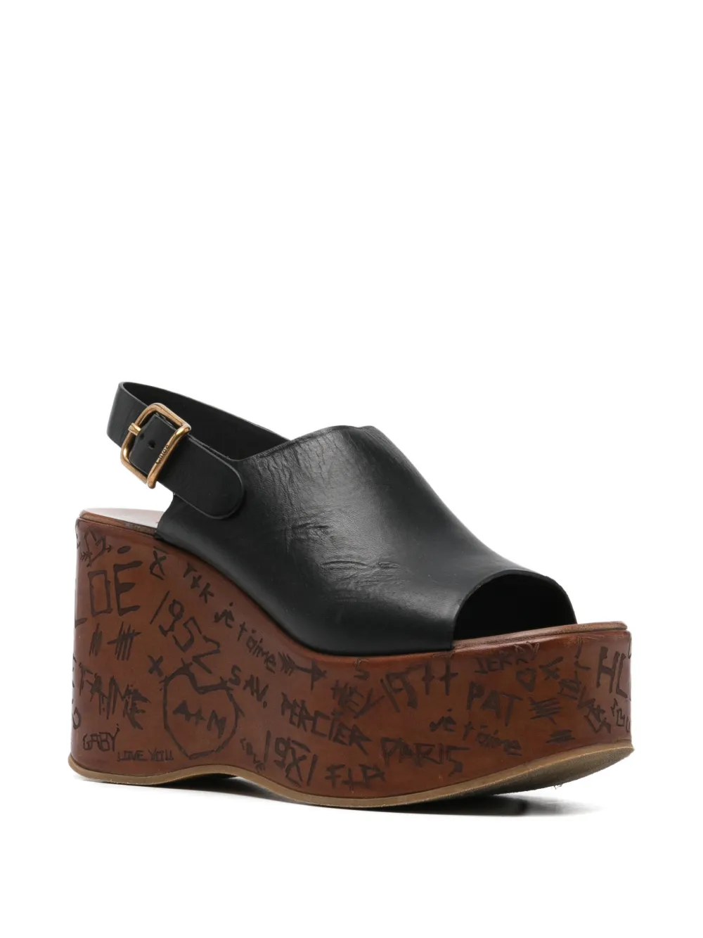 Chloé Pre-Owned wedge-sole sandals | Image 2