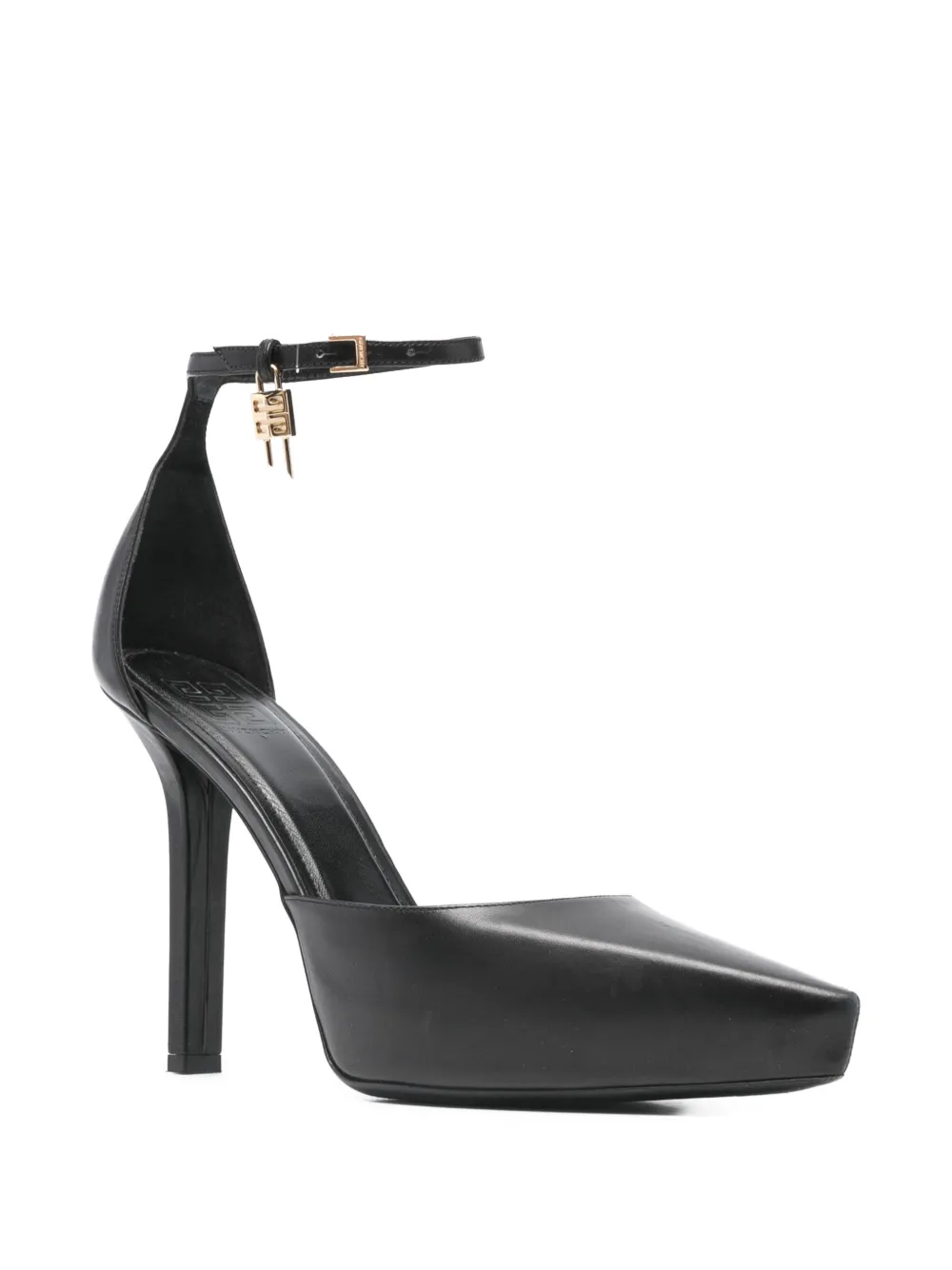 Givenchy Pre-Owned 110 mm leren pumps met plateauzool - Zwart