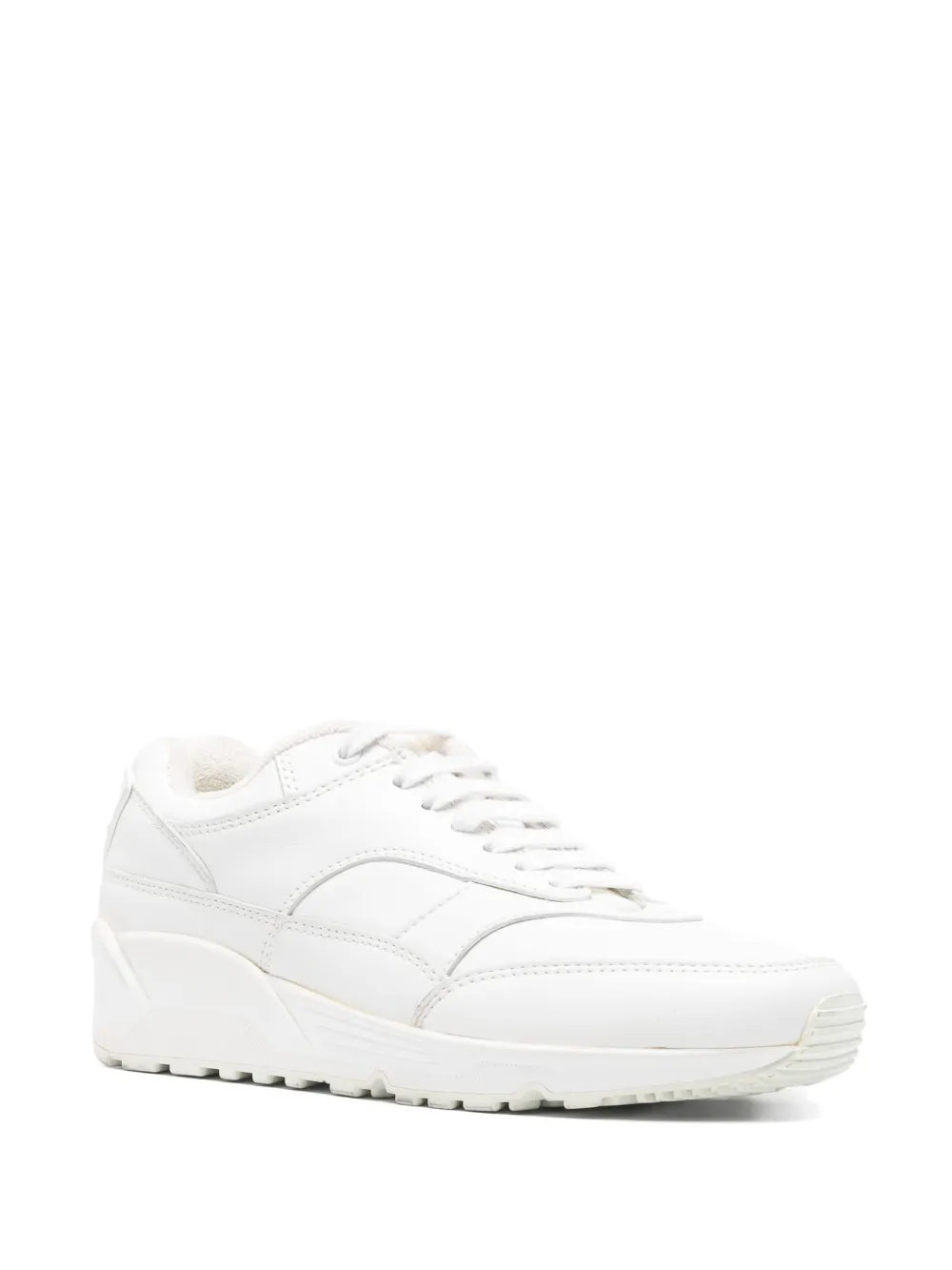 Saint Laurent Pre-Owned Bump leren sneakers - Wit