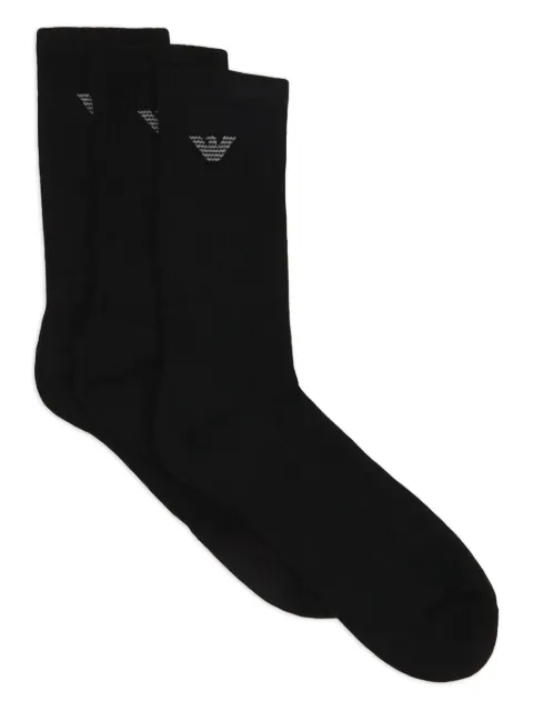 Emporio Armani set de tres pares de calcetines con detalle del logo