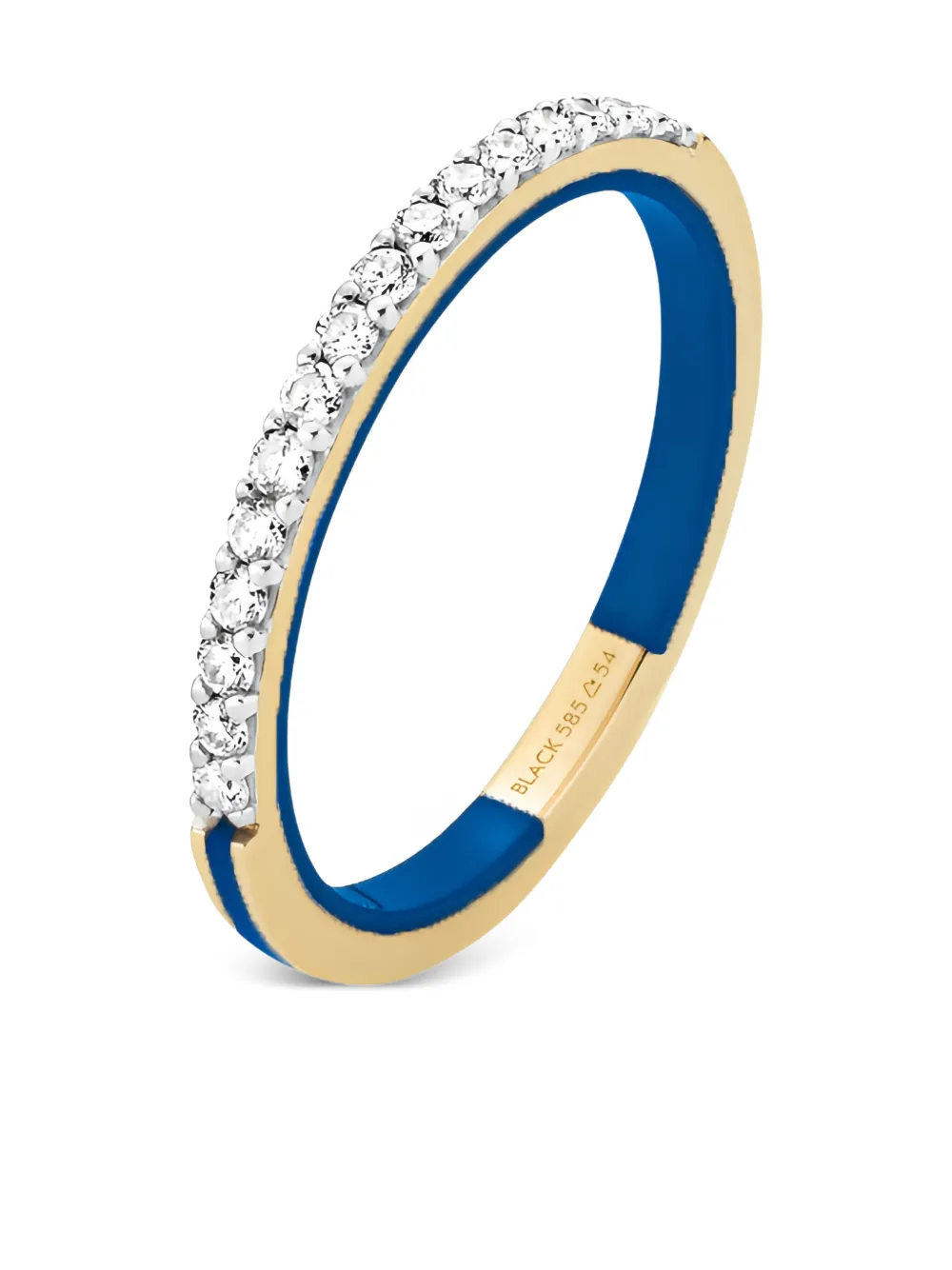 Maria Black Anello Sunset Boulevard in oro giallo 14kt con diamanti