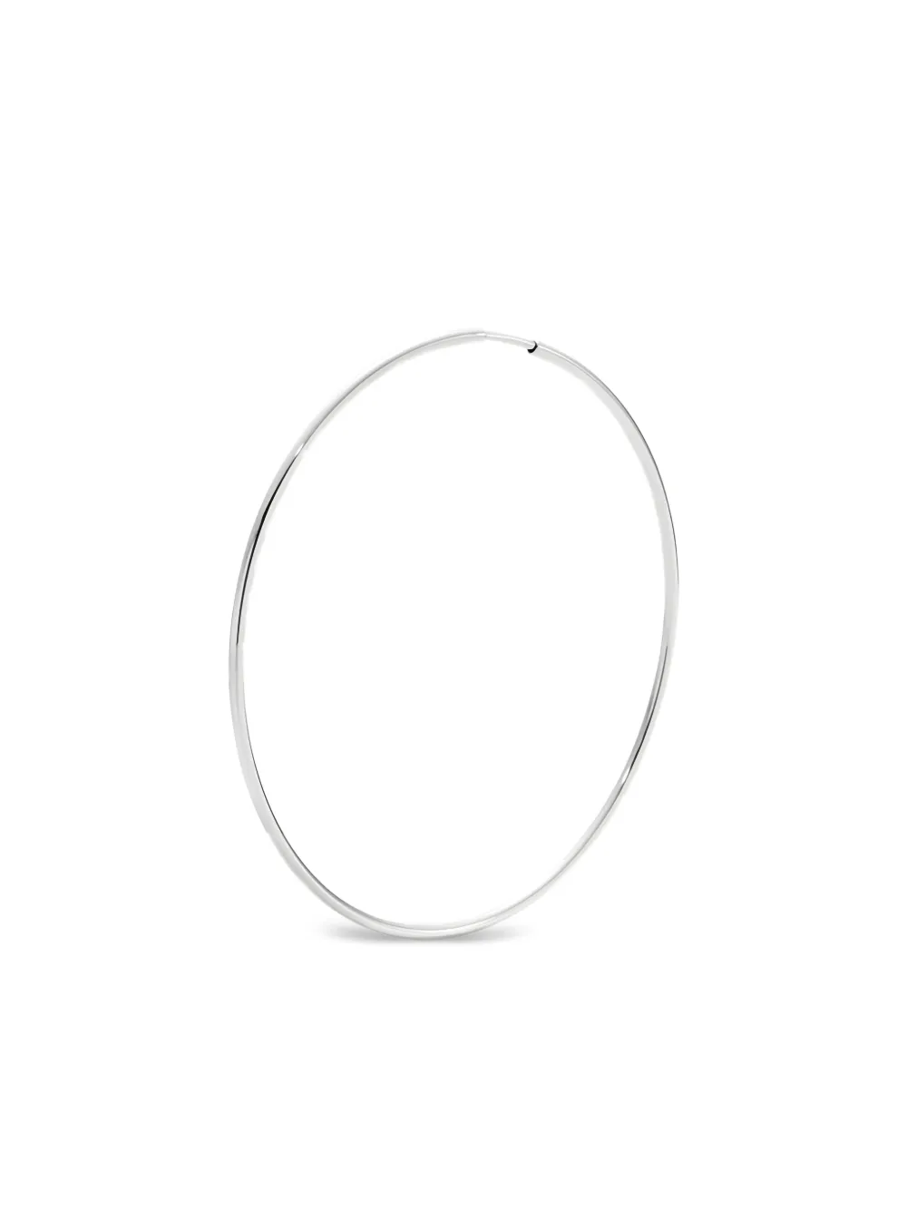 Maria Black Orecchino a cerchio Gossamer in oro bianco riciclato 14 carati - Argento