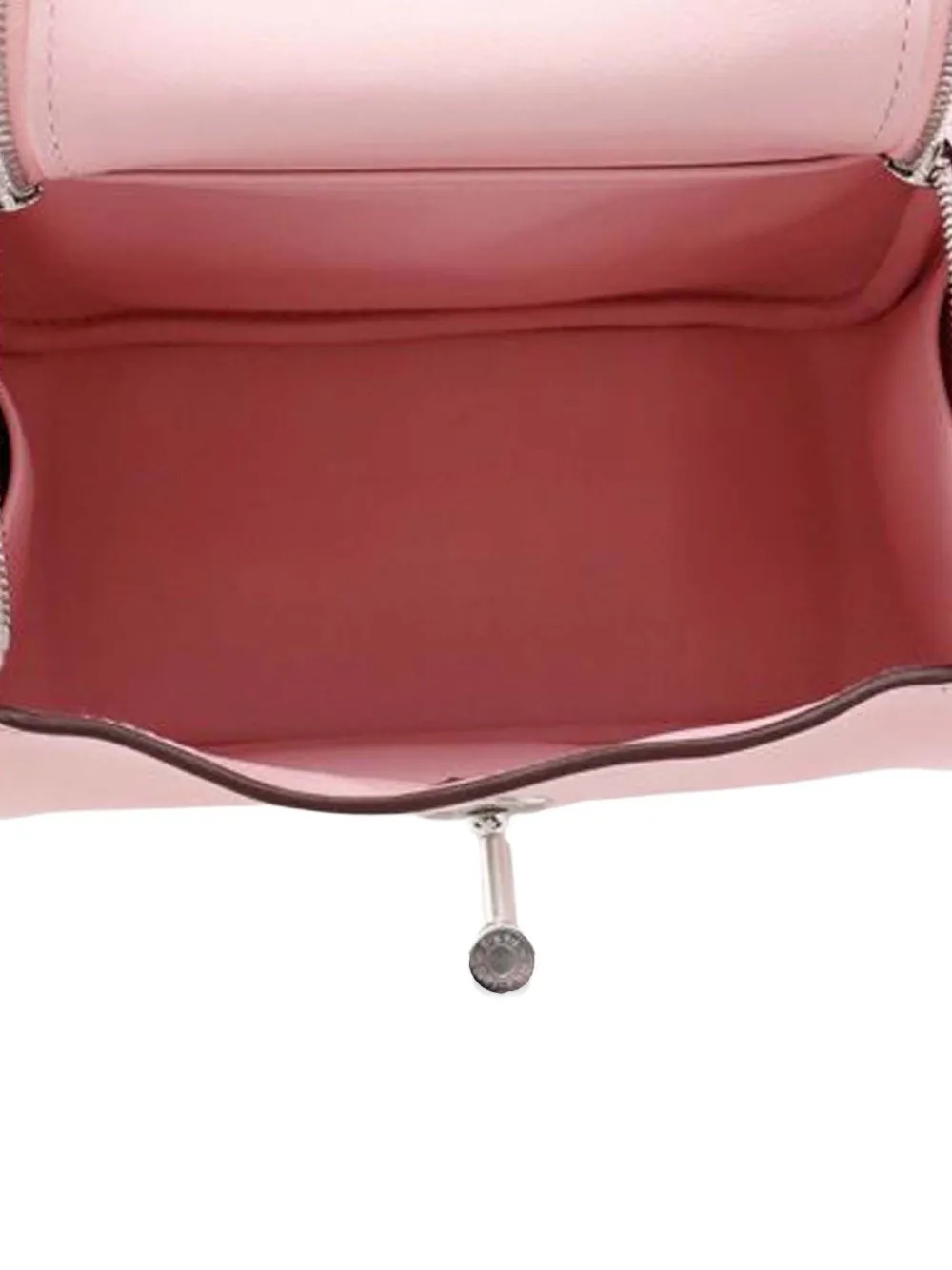 Pre-owned Hermes 2025 Mini Swift Lindy 20 Satchel In Pink