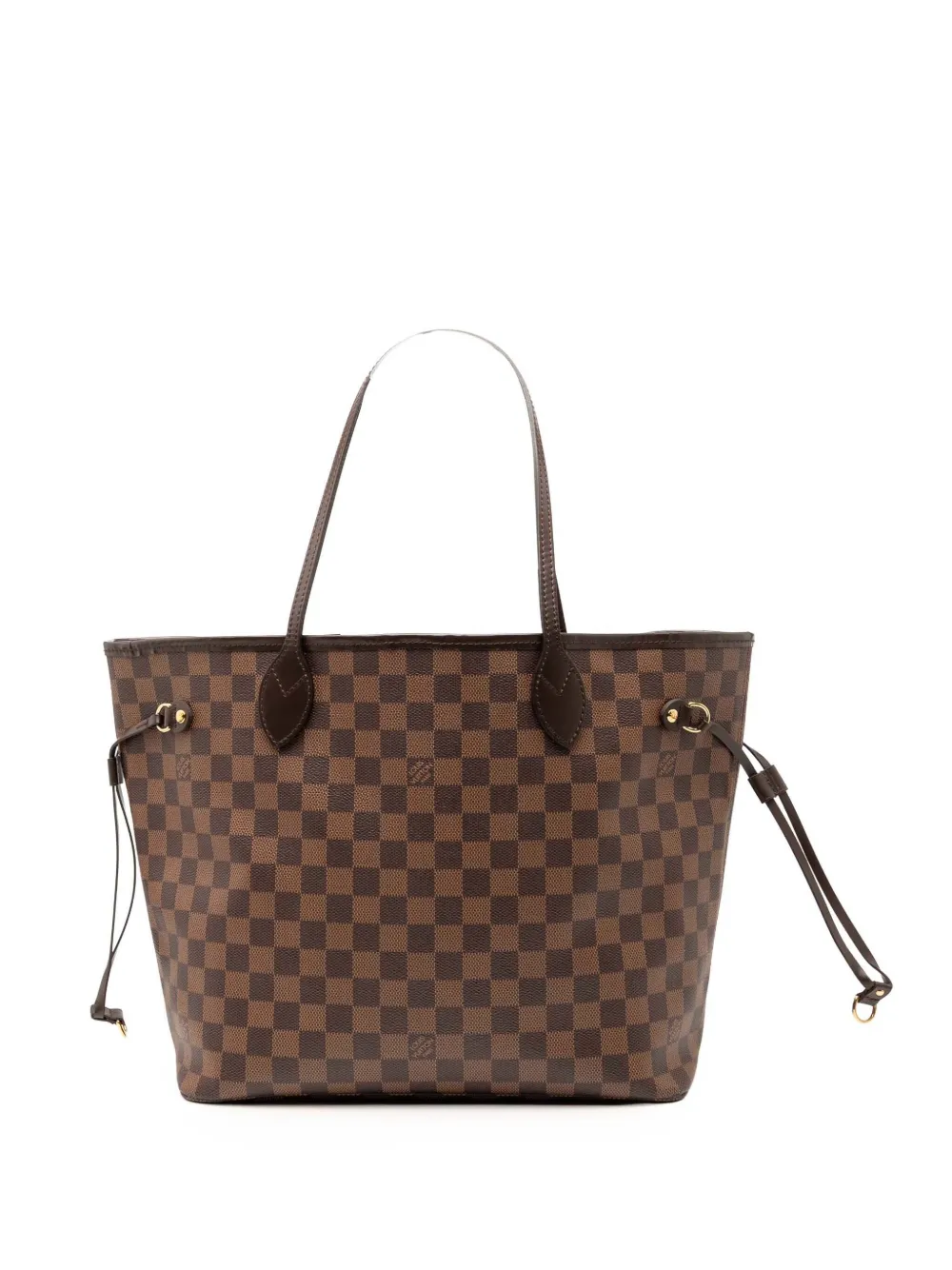Pre-owned Louis Vuitton 2020 Damier Ebene Neverfull Mm Tote Bag In Brown