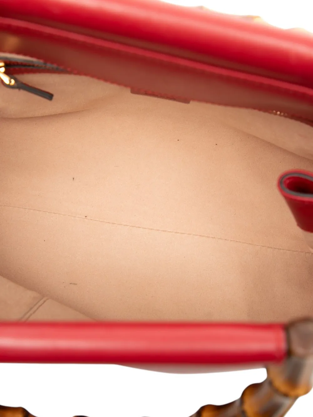 2016-2025 Small Leather Bamboo Nymphaea Satchel