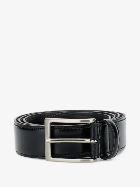 ALBERTO LUTI square-buckle leather belt