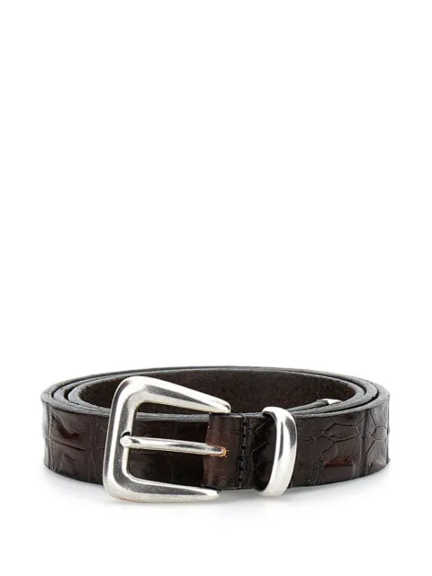 ALBERTO LUTI ceinture à effet peau de crocodile