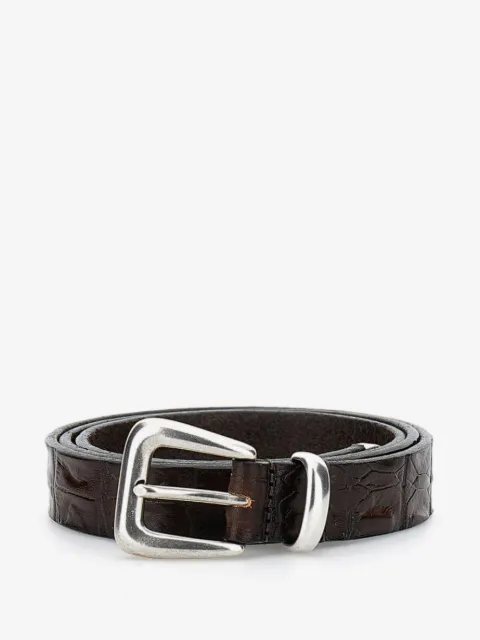 ALBERTO LUTI crocodile-effect belt