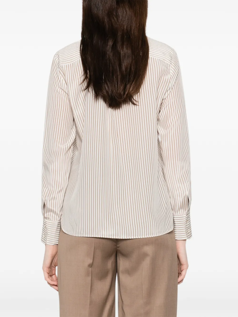 Max Mara Flirt gestreepte blouse Beige