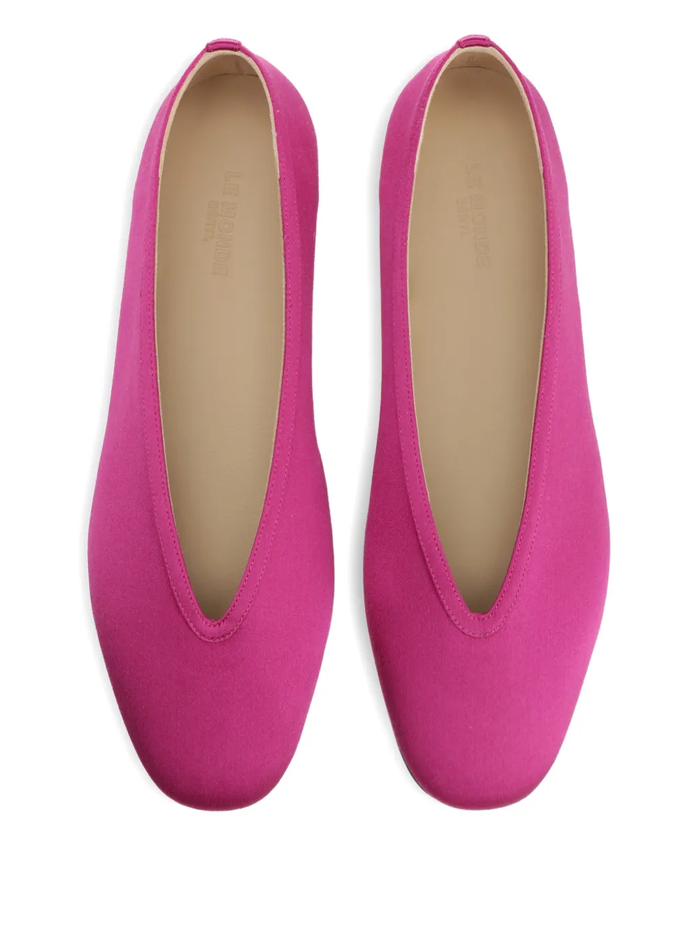 Le Monde Beryl Luna satijnen ballerina's Roze