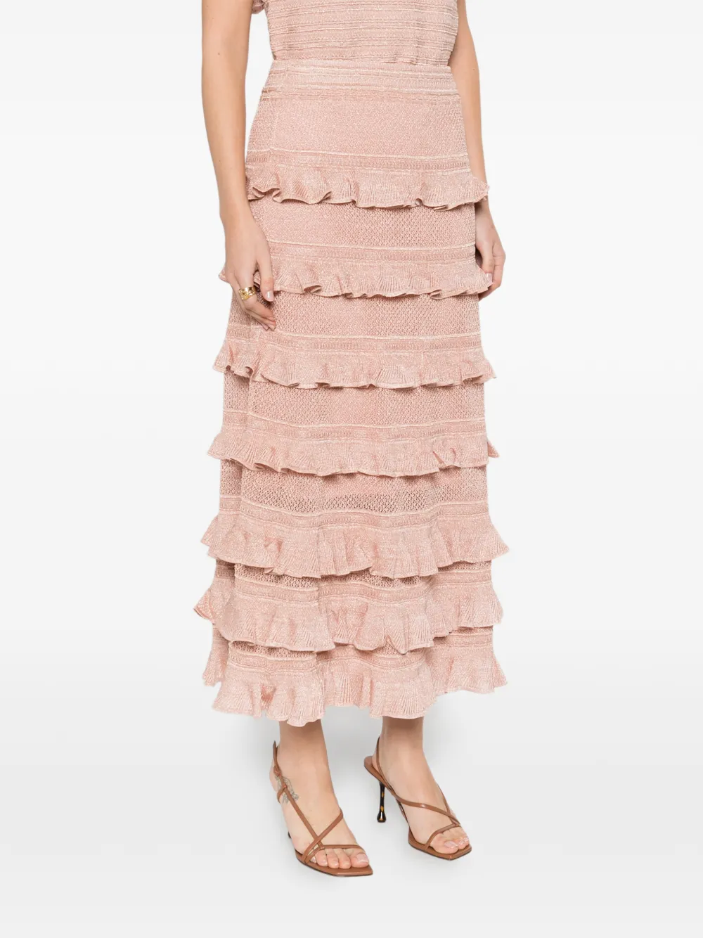 Ruffled Maxi Skirt