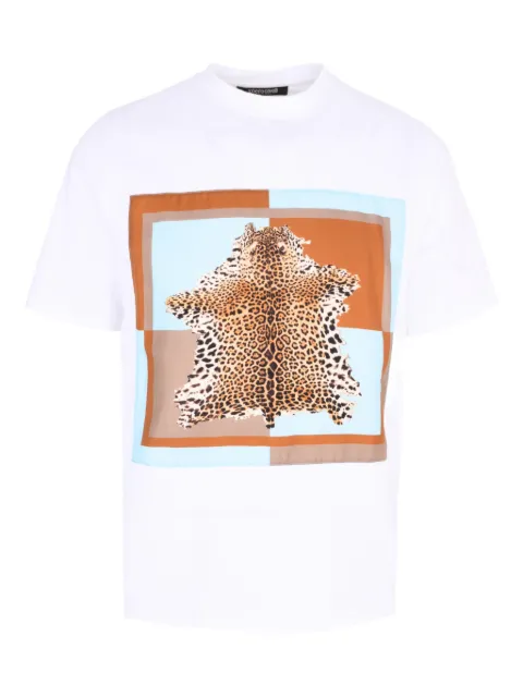 Roberto Cavalli leopard graphic T-shirt