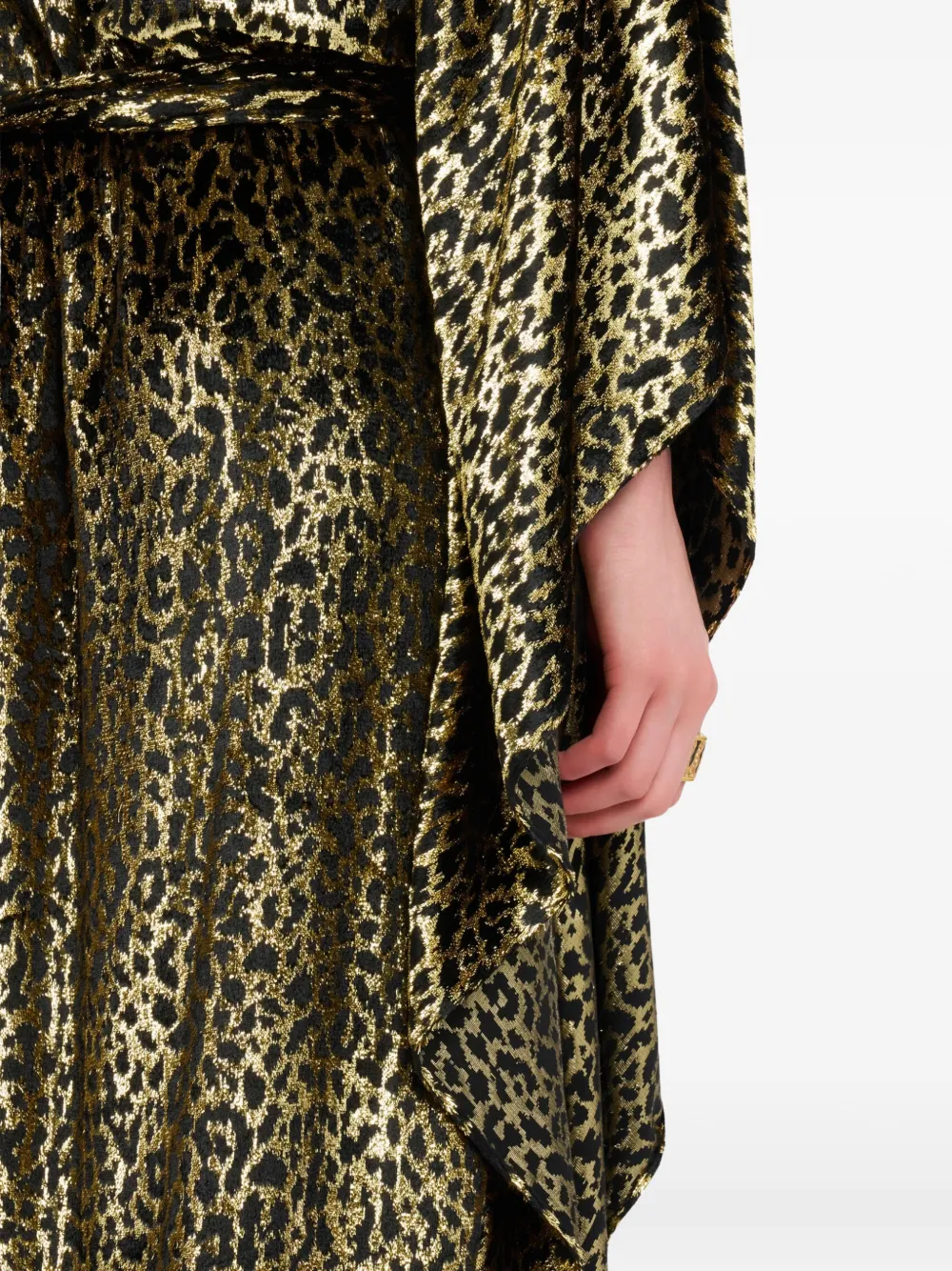 Roberto Cavalli Tuniekjurk met luipaardprint Goud