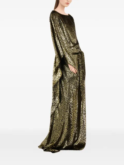 Roberto Cavalli leopard-print kaftan dress