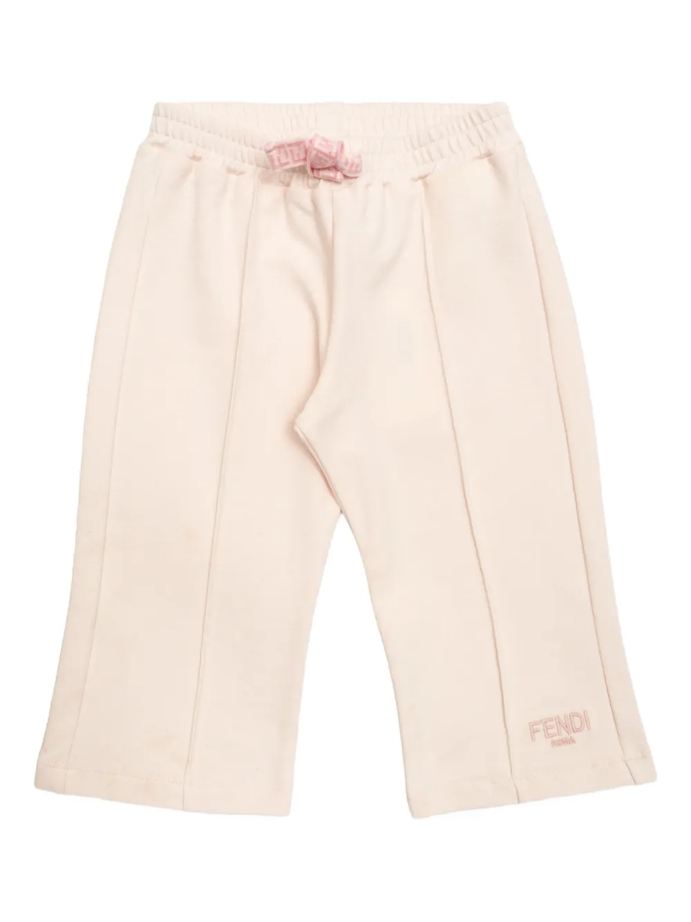 Fendi Kids embroidered drawstring track pants - Rosa