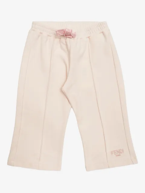 Fendi Kids embroidered drawstring track pants